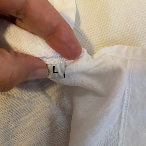 Rowan Savannah Cotton Slub Muscle Tank Top white Large NWOT - Picture 11 of 11